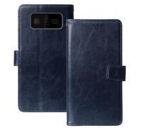 Anybird Flip Premium Cuir Housse Magnétique Téléphone Coque pour Beafon SL230 LTE 4G 1.8" Étui Cas Couverture Protecteur Case Portefeuille Cover Business Wallet (Bleu Fonce)