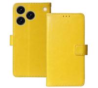 Anybird Flip Premium Cuir Housse Magnétique Téléphone Coque pour CUBOT A50 6.58" Étui Cas Couverture Protecteur Case Portefeuille Cover Business Wallet (Jaune)