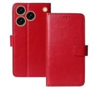 Anybird Flip Premium Cuir Housse Magnétique Téléphone Coque pour CUBOT A50 6.58" Étui Cas Couverture Protecteur Case Portefeuille Cover Business Wallet (Rouge)