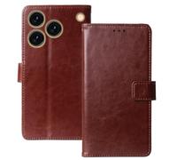 Anybird Flip Premium Cuir Housse Magnétique Téléphone Coque pour CUBOT A50 6.58" Étui Cas Couverture Protecteur Case Portefeuille Cover Business Wallet (Brun)