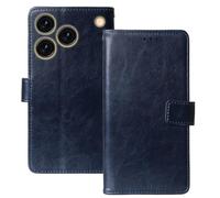 Anybird Flip Premium Cuir Housse Magnétique Téléphone Coque pour CUBOT A50 6.58" Étui Cas Couverture Protecteur Case Portefeuille Cover Business Wallet (Bleu Fonce)