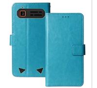 Anybird Flip Premium Cuir Housse Magnétique Téléphone Coque pour Gigaset GLX8 Plus 2.4" Étui Cas Couverture Protecteur Case Portefeuille Cover Business Wallet (Bleu)