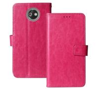 Anybird Flip Premium Cuir Housse Magnétique Téléphone Coque pour HMD 123 Shield 2.4"/ Nokia 123 Shield 2.4" Étui Cas Couverture Protecteur Case Portefeuille Cover Business Wallet (Rose)