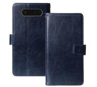 Anybird Flip Premium Cuir Housse Magnétique Téléphone Coque pour JCB Tradesman 2F 4G 2.4" Étui Cas Couverture Protecteur Case Portefeuille Cover Business Wallet (Bleu Fonce)