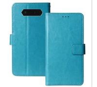 Anybird Flip Premium Cuir Housse Magnétique Téléphone Coque pour JCB Tradesman 2F 4G 2.4" Étui Cas Couverture Protecteur Case Portefeuille Cover Business Wallet (Bleu)