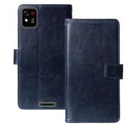 Anybird Flip Premium Cuir Housse Magnétique Téléphone Coque pour Konrow Touch 55 / Konrow Touch 55 Plus/Konrow NEOW 5.5" Étui Cas Couverture Protecteur Case Portefeuille (Bleu Fonce)