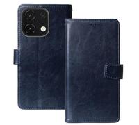 Anybird Flip Premium Cuir Housse Magnétique Téléphone Coque pour Logicom Cosmo M2 Pro 6.75" Étui Cas Couverture Protecteur Case Portefeuille Cover Business Wallet (Bleu Fonce)