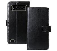 Anybird Flip Premium Cuir Housse Magnétique Téléphone Coque pour Logicom Xtrem 650 6.51" Étui Cas Couverture Protecteur Case Portefeuille Cover Business Wallet (Noir)