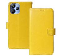 Anybird Flip Premium Cuir Housse Magnétique Téléphone Coque pour Lunar Eclipse L1 5G 6.79" Étui Cas Couverture Protecteur Case Portefeuille Cover Business Wallet (Jaune)