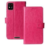 Anybird Flip Premium Cuir Housse Magnétique Téléphone Coque pour Neow Kids 5.5" Étui Cas Couverture Protecteur Case Portefeuille Cover Business Wallet (Rose)