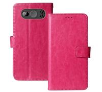 Anybird Flip Premium Cuir Housse Magnétique Téléphone Coque pour SPC Fortune 2 Max 2.4" Étui Cas Couverture Protecteur Case Portefeuille Cover Business Wallet (Rose)
