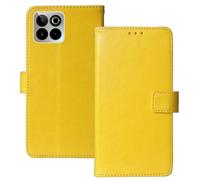 Anybird Flip Premium Cuir Housse Magnétique Téléphone Coque pour SPC Zeus 2 Elite 6.7" Étui Cas Couverture Protecteur Case Portefeuille Cover Business Wallet (Jaune)