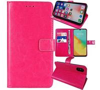 Anybird Flip Premium Cuir Housse Magnétique Téléphone Coque pour Tecno Spark Go 3 6.74" Étui Cas Couverture Protecteur Case Portefeuille Cover Business Wallet (Rose)