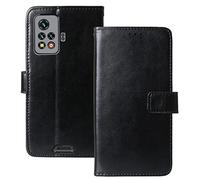 Anybird Flip Premium Cuir Housse Magnétique Téléphone Coque TPU Silicone pour Blackview BV9200 6.6" Étui Cas Couverture Protecteur Case Portefeuille Cover Business Wallet (Noir)