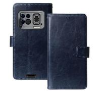 Anybird Flip Premium Cuir Housse Magnétique Téléphone TPU Silicone Coque pour DOOGEE S200 Max 6.72" Étui Cas Couverture Protecteur Case Portefeuille Cover Business Wallet (Bleu Fonce)