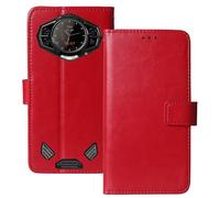 Anybird Flip Premium Cuir Housse Magnétique Téléphone TPU Silicone Coque pour DOOGEE S200 Ultra 5G Étui Cas Couverture Protecteur Case Portefeuille Cover Business Wallet (Rouge)