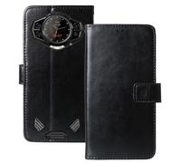 Anybird Flip Premium Cuir Housse Magnétique Téléphone TPU Silicone Coque pour DOOGEE S200 Ultra 5G Étui Cas Couverture Protecteur Case Portefeuille Cover Business Wallet (Noir)