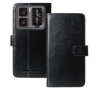 Anybird Flip Premium Cuir Housse Magnétique Téléphone TPU Silicone Coque pour Oukitel WP300 5G 6.8 inch Étui Cas Couverture Protecteur Case Portefeuille Cover Business Wallet (Noir)