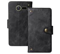 Anybird Flip Retro Cuir Housse Magnétique Téléphone Coque pour BRONDI Contender 3" Étui Cas Couverture Protecteur Case Cover (Noir)