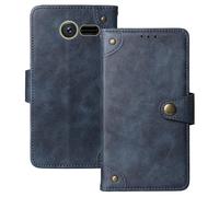 Anybird Flip Retro Cuir Housse Magnétique Téléphone Coque pour BRONDI Contender 3" Étui Cas Couverture Protecteur Case Cover (Bleu)