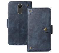 Anybird Flip Retro Cuir Housse Magnétique Téléphone Coque pour BRONDI Magnum 4 2.8" Étui Cas Couverture Protecteur Case Cover (Bleu)