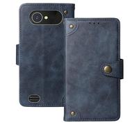 Anybird Flip Retro Cuir Housse Magnétique Téléphone Coque pour Emporia TOUCHsmart.3 3.47" Étui Cas Couverture Protecteur Case Cover (Bleu)