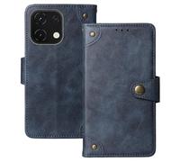 Anybird Flip Retro Cuir Housse Magnétique Téléphone Coque pour Logicom Cosmo M2 Pro 6.75" Étui Cas Couverture Protecteur Case Cover (Bleu)