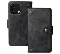 Anybird Flip Retro Cuir Housse Magnétique Téléphone Coque pour Logicom Cosmo M2 Pro 6.75" Étui Cas Couverture Protecteur Case Cover (Noir)