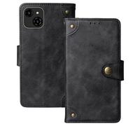 Anybird Flip Retro Cuir Housse Magnétique Téléphone Coque pour Logicom Sense 6.5" Étui Cas Couverture Protecteur Case Cover (Noir)