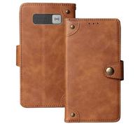 Anybird Flip Retro Cuir Housse Magnétique Téléphone Coque pour MyPhone Tango LTE + 2.4" Étui Cas Couverture Protecteur Case Cover (Brun)