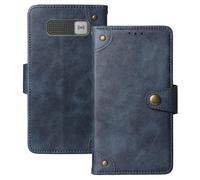 Anybird Flip Retro Cuir Housse Magnétique Téléphone Coque pour MyPhone Tango LTE + 2.4" Étui Cas Couverture Protecteur Case Cover (Bleu)