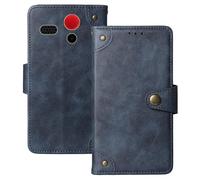 Anybird Flip Retro Cuir Housse Magnétique Téléphone Coque pour Olympia Star 2.4" Étui Cas Couverture Protecteur Case Cover (Bleu)
