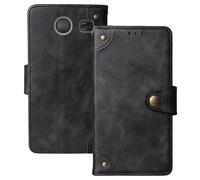 Anybird Flip Retro Cuir Housse Magnétique Téléphone Coque pour SPC Polaris 4G 2.8" Étui Cas Couverture Protecteur Case Cover (Noir)