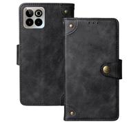 Anybird Flip Retro Cuir Housse Magnétique Téléphone Coque pour SPC Zeus 2 Elite 6.7" Étui Cas Couverture Protecteur Case Cover (Noir)