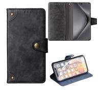 Anybird Flip Retro Cuir Housse Téléphone TPU Silicone Coque pour Oukitel G2 5.93" Étui Cas Couverture Protecteur Case Cover (Noir)