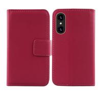 Anybird Flip Rose Veritable Cuir Housse Magnétique Téléphone Coque pour Logicom Comet 6.51" Étui Cas Protecteur Case Portefeuille Cover
