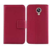 Anybird Flip Rose Veritable Cuir Housse Magnétique Téléphone Coque pour Maxcom MS572 4G 5.71" Étui Cas Protecteur Case Portefeuille Cover