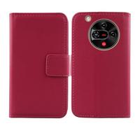 Anybird Flip Rose Veritable Cuir Housse Magnétique Téléphone Coque pour Nubia Focus 2 5G 6.7" Étui Cas Protecteur Case Portefeuille Cover