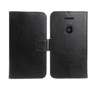 Anybird Noir PU Cuir Housse Coque Etui Couverture Protecteur Cas Portefeuille Flip Case Cover Book Wallet TPU Silicone pour Nokia 8210 4G 2.8"