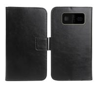Anybird Noir PU Cuir Housse Coque Etui Couverture Protecteur Cas Portefeuille Flip Case Cover pour Beafon SL230 LTE 4G 1.8"