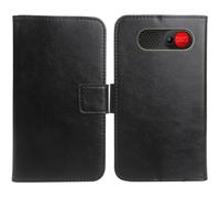 Anybird Noir PU Cuir Housse Coque Etui Couverture Protecteur Cas Portefeuille Flip Case Cover pour Logicom Posh S85 2.51"