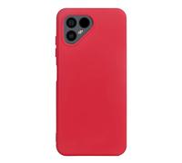 Anybird Premium Housse Case Cover Etui Coque TPU Silicone Couverture Protecteur Case pour Fairphone 4 6.3 inch Gel Rubber Rouge