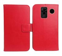 Anybird Rouge PU Cuir Housse Coque Etui Couverture Protecteur Cas Portefeuille Flip Case Cover pour SPC Talk 2 / Talk 2 GO 1.77"