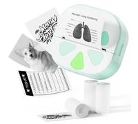 Anycash Imprimante d'autocollants - Mini imprimante, imprimante Bluetooth sans encre avec autocollants, imprimante thermique portable pour iPhone, Impresora Portátil pour notes, journal, bricolage,