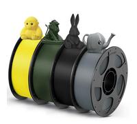 ANYCUBIC Filament PETG 1,75mm 4kg Noir+Argent+Vert+Jaune