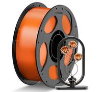 Anycubic Filament PETG de 1.75mm pour Imprimante 3D, Précision Dimensionnelle +/- 0.02 mm, Haute Résistance, Couleurs Vives, Durable et Résistant aux Chocs, 1KG, Orange Translucide