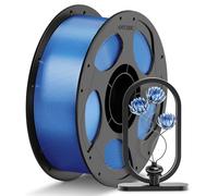 Anycubic Filament PETG de 1.75mm pour Imprimante 3D, Précision Dimensionnelle +/- 0.02 mm, Haute Résistance, Couleurs Vives, Durable et Résistant aux Chocs, 1KG, Bleu Translucide