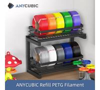 ANYCUBIC Filament PETG de Recharge Sans Bobine 1,75 mm, Matériau d'Impression 3D Durable et Coloré en Plastique pour Jouets 1kg Green