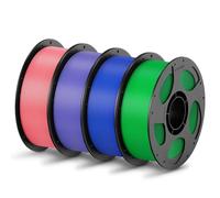 ANYCUBIC Filament PLA 1,75mm pour ACE Pro 4kg Rose+Violet+Bleu+Vert | Vitesse Max 300 mm/s Biodégradable Sans Bulles Extrusion Fluide Anti-Gondolage Puce Autodétection Compatible Imprimante 3D