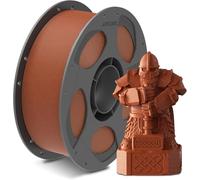 ANYCUBIC Filament PLA Marbre, Filament 3D de 1,75 mm, Lignes de Couches Minimales, Identification Intelligente, Enroulé de Manière Ordonnée, Effet Marbre, Rouge Brique, 1kg